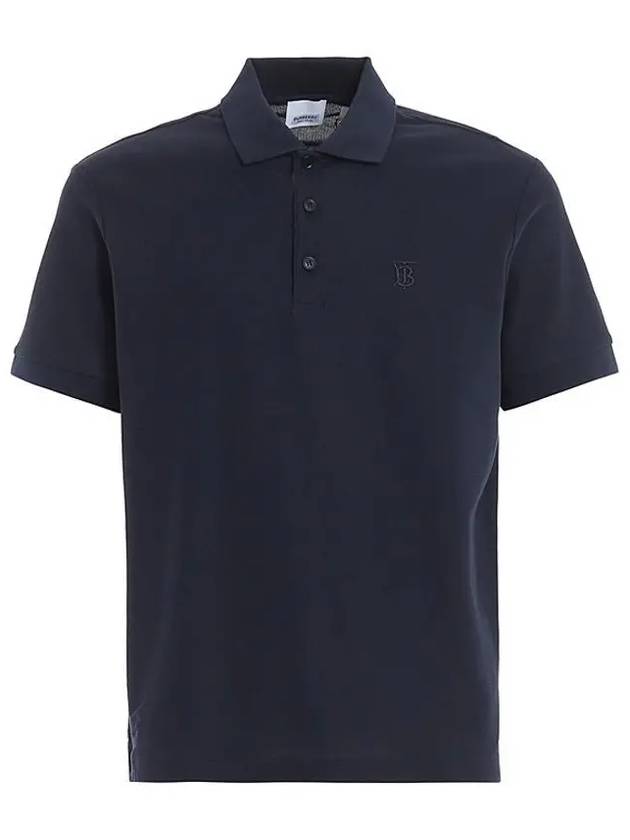 Men's Monogram Polo Short Sleeve PK Shirt Navy - BURBERRY - BALAAN 2