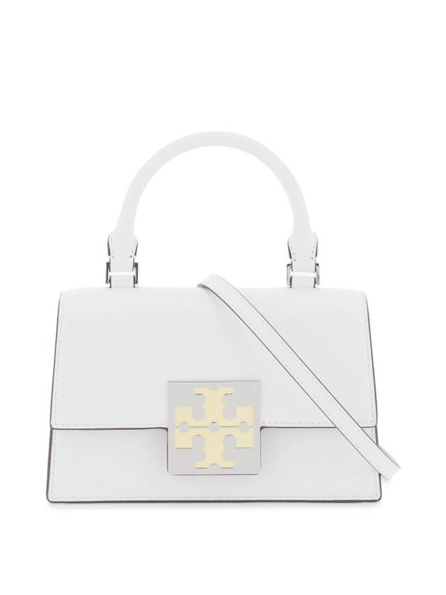 Bonbon Spazzolato Top Handle Mini Cross Bag White - TORY BURCH - BALAAN 1