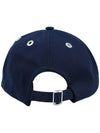 Embroidered Heart Logo Ball Cap Navy - AMI - BALAAN 6