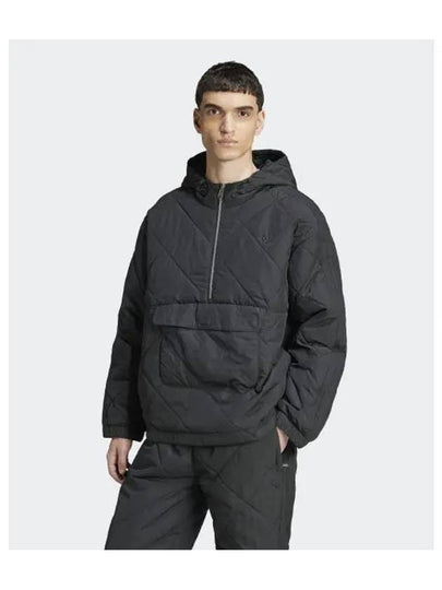 adidas quilted half zip jacket black IW3490 - ADIDAS - BALAAN 1