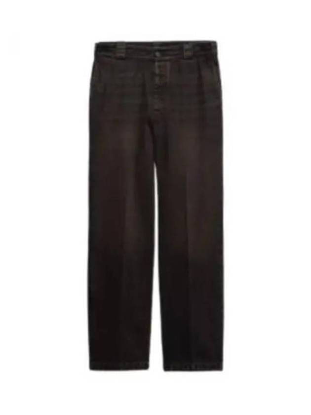 Men's Relaxed Fit Jeans Brown - PRADA - BALAAN 2