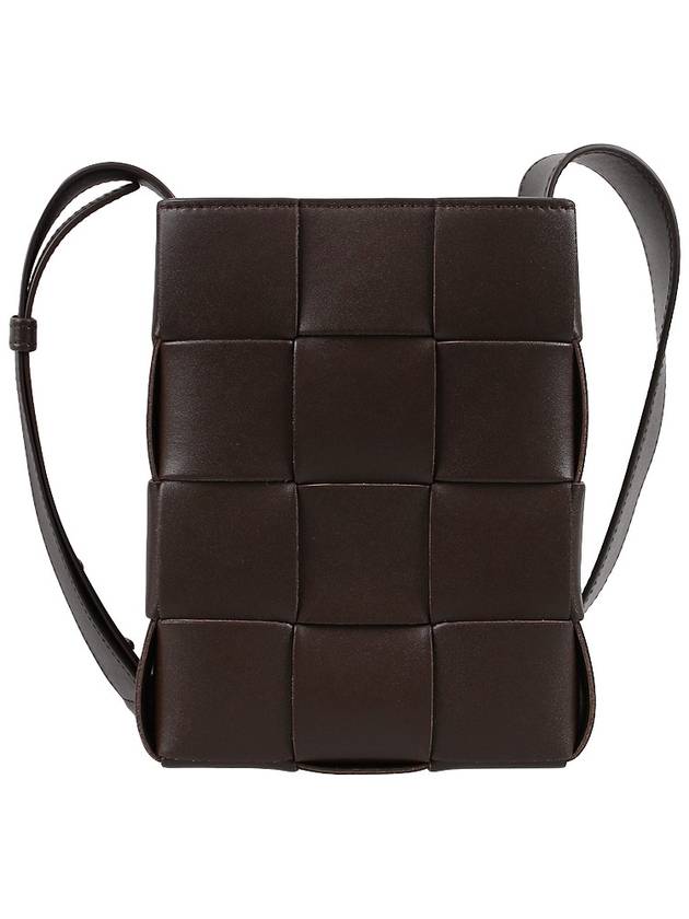 Cassette Intrecciato Mini Cross Bag Brown - BOTTEGA VENETA - BALAAN 6