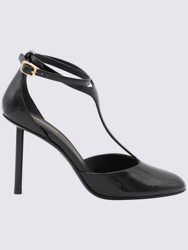 Salvatore Ferragamo Black Leather Pumps - SALVATORE FERRAGAMO - BALAAN 1