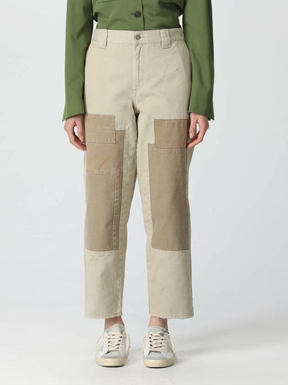 Pants GMP01315P00097615444 Yellow Cream - GOLDEN GOOSE - BALAAN 2