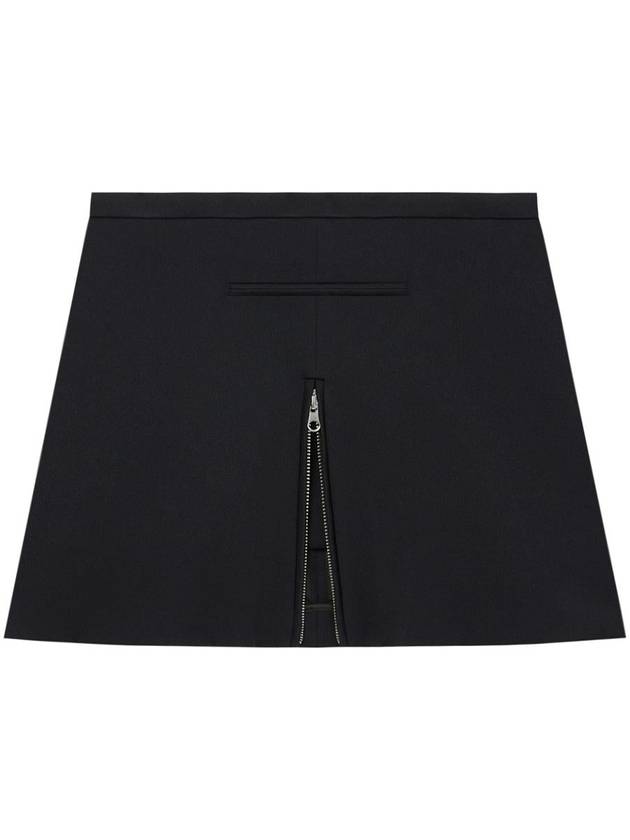 Courrèges Tailored Zip-Detail Twill Miniskirt - COURREGES - BALAAN 1