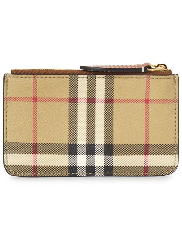 Check Print Coin Wallet Beige - BURBERRY - BALAAN 3