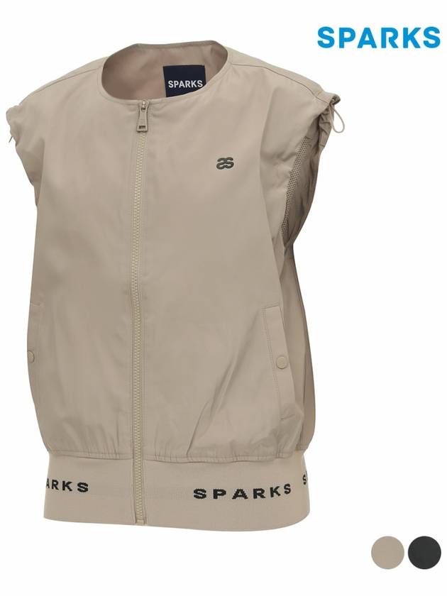 Women s Hem Shibori Small Logo Vest SO1LJVR09 - SPARKS - BALAAN 1