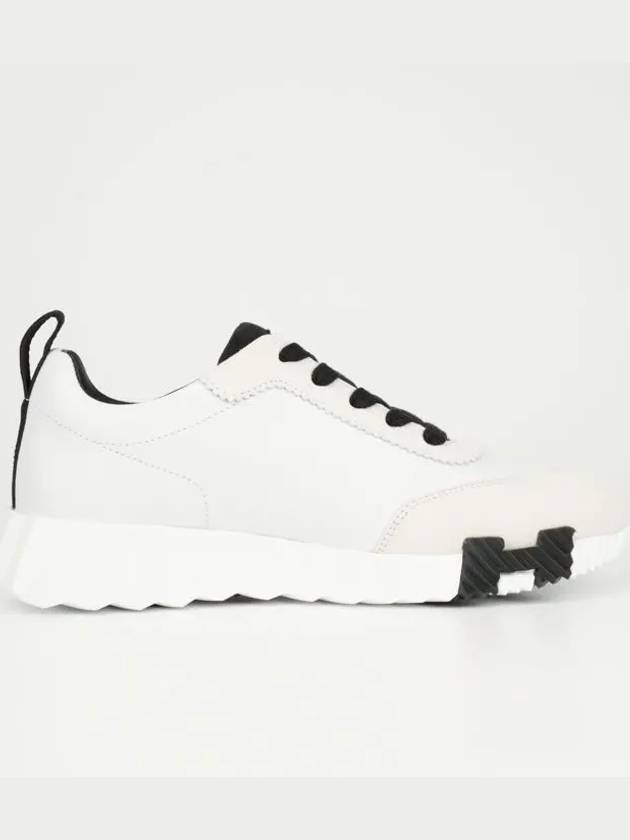 Bouncing Low Top Sneakers Blanc Noir - HERMES - BALAAN 4