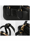 Women's Arcadie Leather Tote Bag Black - MIU MIU - BALAAN 5