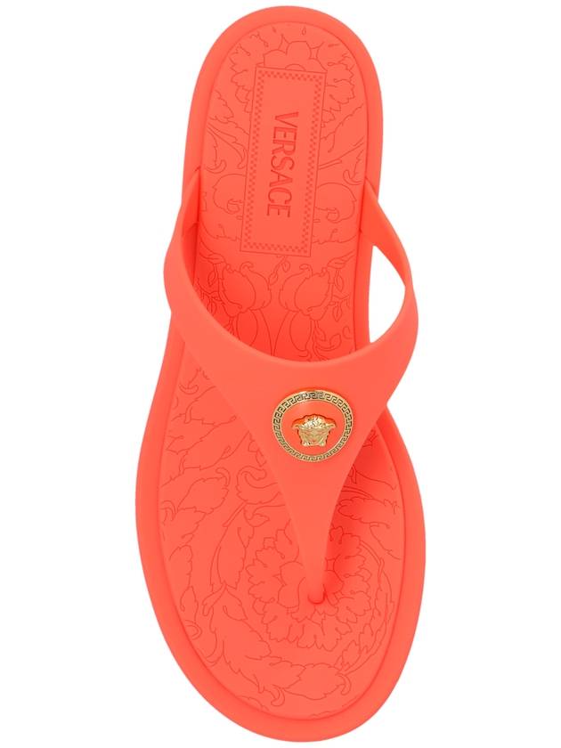 Alia La Medusa plaque flip flops 10162481A10983 - VERSACE - BALAAN 7