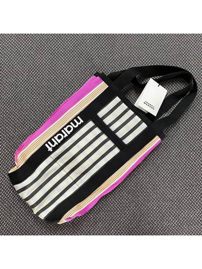 Darwen Striped Nylon Tote Bag Pink - ISABEL MARANT - BALAAN 2