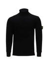 Wappen Patch Wool Turtleneck Black - STONE ISLAND - BALAAN 2