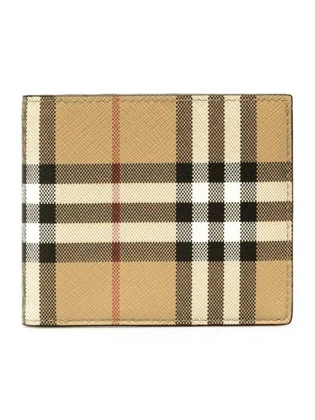 Check Pattern Half Halfwallet Beige - BURBERRY - BALAAN 2