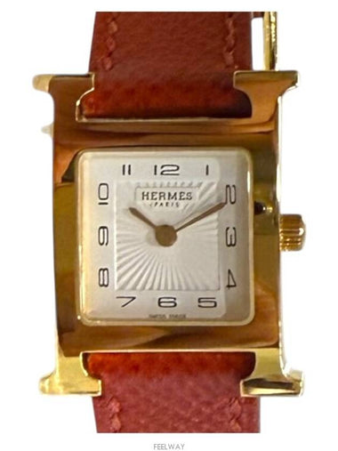 Clover H Hour Women s Watch HH1 201 Gold Plated - HERMES - BALAAN 1