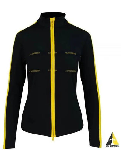 Golf Jade Mid Layer Zip-Up Jacket Black - J.LINDEBERG - BALAAN 2