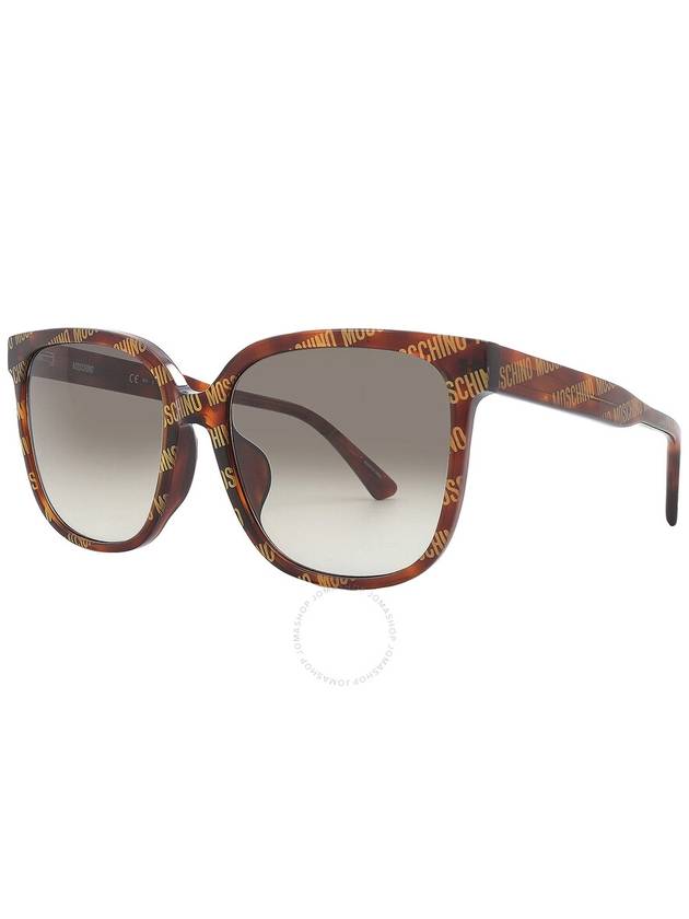 Moschino Brown Gradient Square Ladies Sunglasses MOS134/F/S 0H7P/HA 58 - MOSCHINO - BALAAN 3