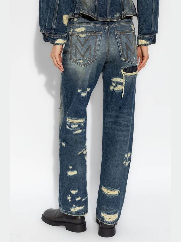 Marc Jacobs Jeans With Distressing, Women's, Navy Blue - MARC JACOBS - BALAAN 4