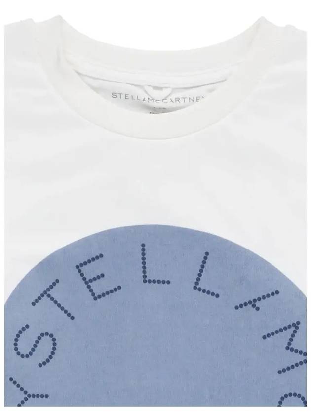 Kids Logo Print T Shirt TS8C01 Z0434 101 - STELLA MCCARTNEY - BALAAN 4