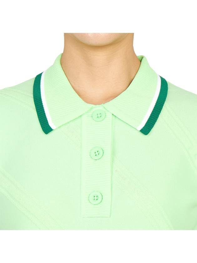 Women's Feline Golf Short Sleeve PK Shirt Green - J.LINDEBERG - BALAAN 7