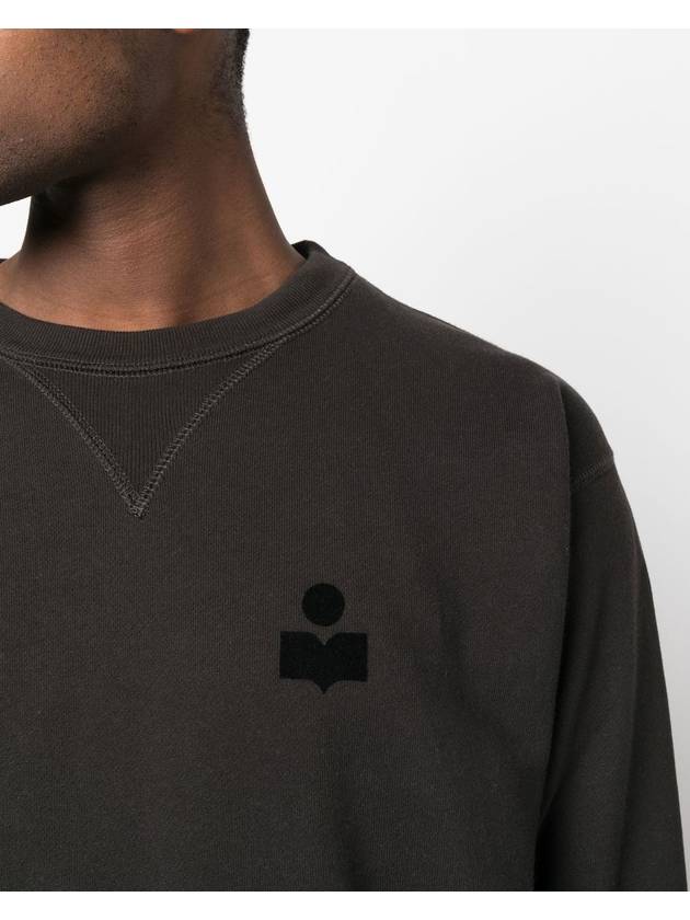 Men's Mike Logo Sweatshirt Faded Black - ISABEL MARANT - BALAAN 6