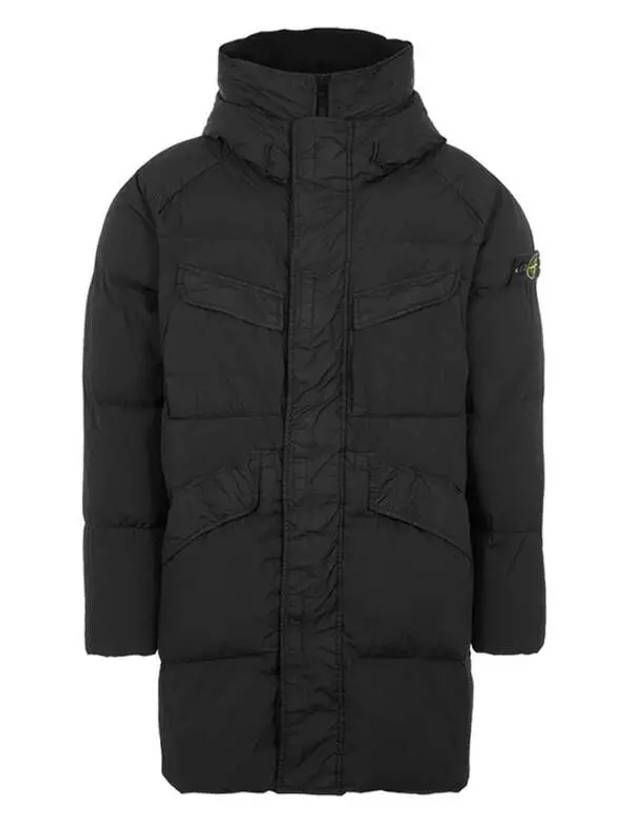 Wappen Patch Crinkle Reps Long Padding Black - STONE ISLAND - BALAAN 2