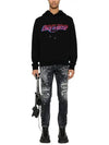 Diamond Studs Wash Skater Jeans Black - DSQUARED2 - BALAAN 3