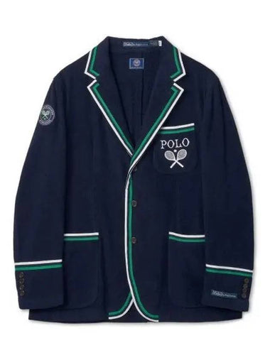 Wimbledon terry cricket blazer navy - POLO RALPH LAUREN - BALAAN 1