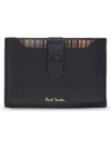 Striped Card Wallet Black - PAUL SMITH - BALAAN 3