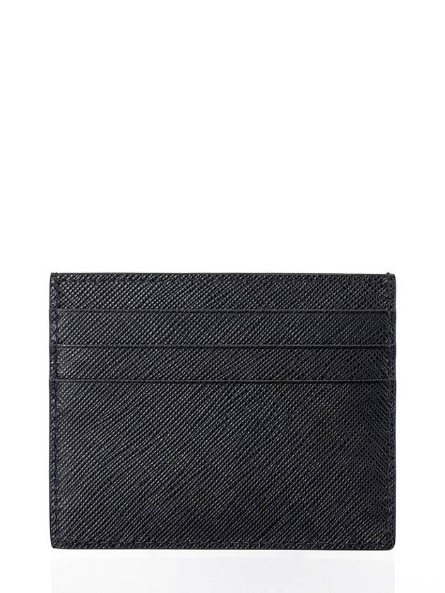 Men's Gold Logo Saffiano Card Wallet Black 1MC025 - PRADA - BALAAN 3