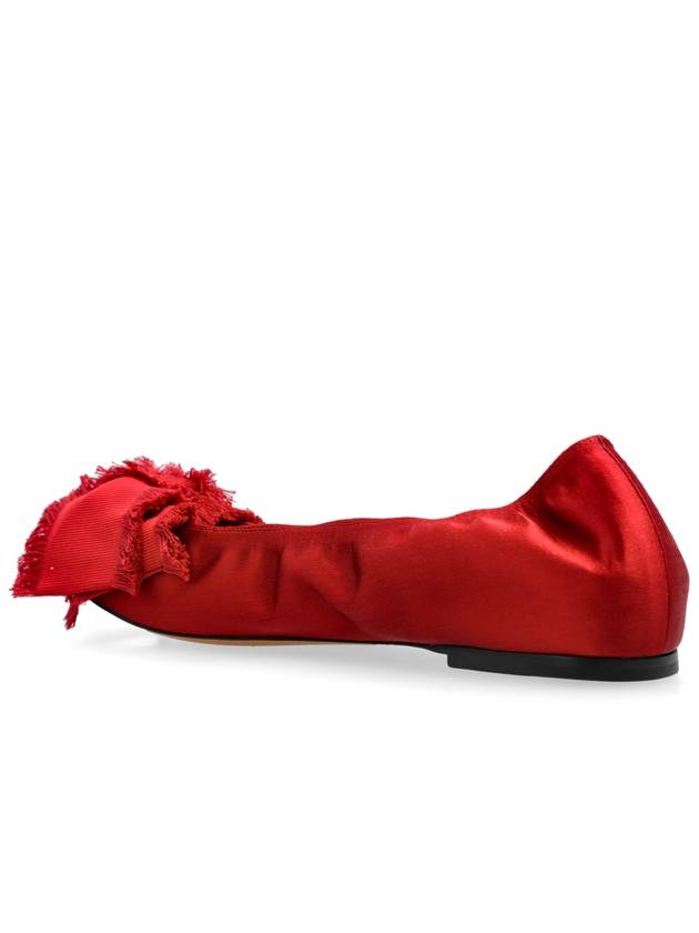 Lanvin Satin Ballet Flats, Women's, Red - LANVIN - BALAAN 5