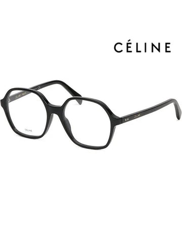 Glasses frame CL50089I 001 black horn rim square overfit - CELINE - BALAAN 1