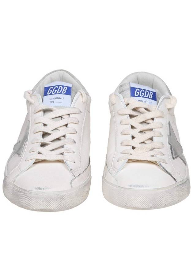 Super Star Suede Leather Low Top Sneaker White - GOLDEN GOOSE - BALAAN 4