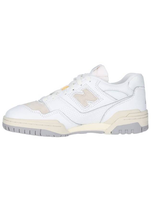 550 Cracked Leather Low Top Sneakers White - NEW BALANCE - BALAAN 4