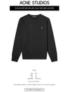 Men's Face Patch Sweatshirt Black - ACNE STUDIOS - BALAAN 3