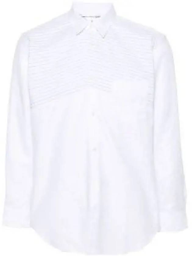 Striped Long Sleeve Shirt White - COMME DES GARCONS - BALAAN 2