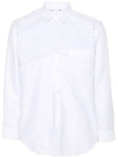 Striped Long Sleeve Shirt White - COMME DES GARCONS - BALAAN 2