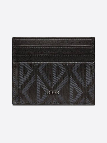 CD Diamond Canvas Card Wallet Black - DIOR - BALAAN 2