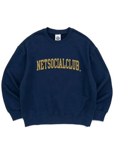 Arch Logo Sweatshirt Dark Blue - NET SOCIAL CLUB - BALAAN 1