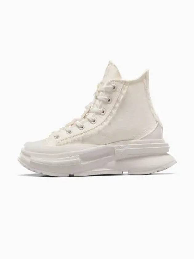 Run Star Legacy Ruffle Bow High Top Sneakers Egret - CONVERSE - BALAAN 1