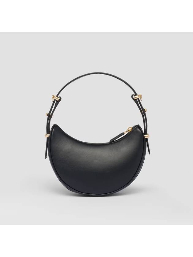 Arqué Leather Mini Shoulder Bag Black - PRADA - BALAAN 4