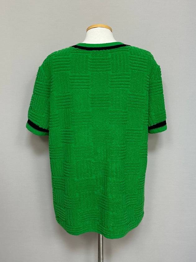 Intrecciato terry cotton knit short sleeve t shirt 105 - BOTTEGA VENETA - BALAAN 2