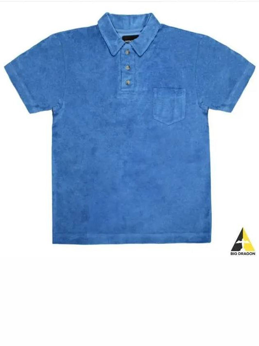 HOWLIN Mr Fantasy Summer Blue Terry Polo Tee - HOWLIN' - BALAAN 1