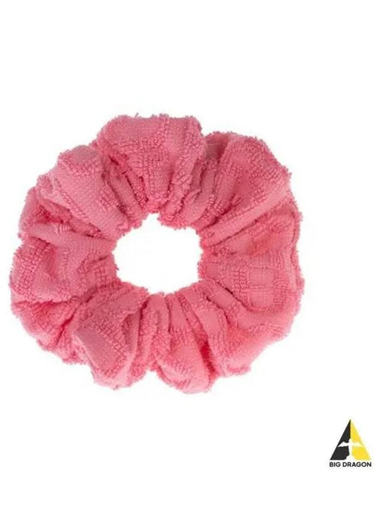 Women s Dua Lipa Edition Towel Hair Scrunchie Pink IELA002 1A08301 - VERSACE - BALAAN 1