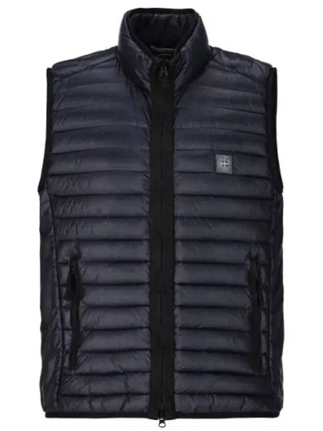 Men's Logo Patch Puffer Vest Navy - STONE ISLAND - BALAAN 2