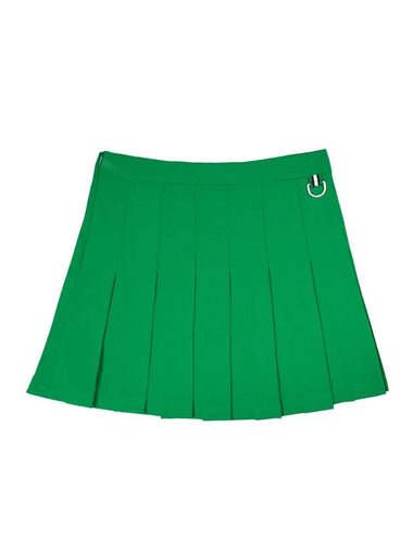 Women's Tennis Pleats Skirt Green - TRIMERE - BALAAN 1