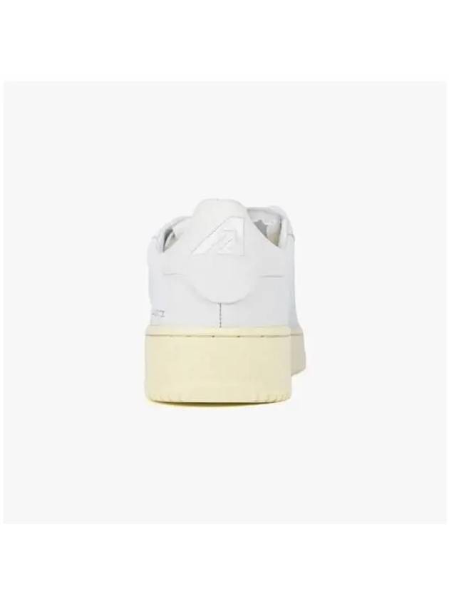 Dallas White Tab Leather Low Top Sneakers White - AUTRY - BALAAN 5