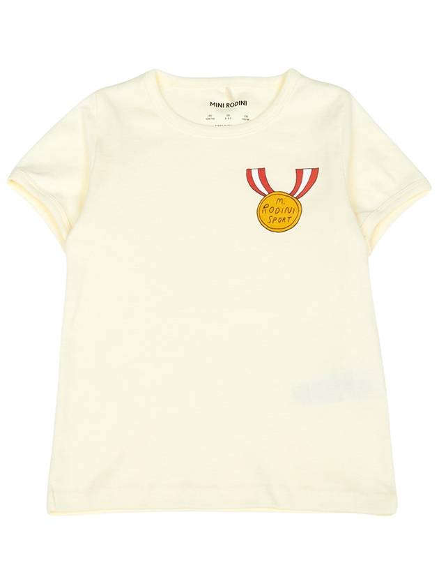 Kids short sleeve t shirt 2422014610 WHITE - MINI RODINI - BALAAN 1