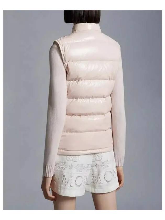 Alcibia Logo Patch Padded Vest Pink - MONCLER - BALAAN 6