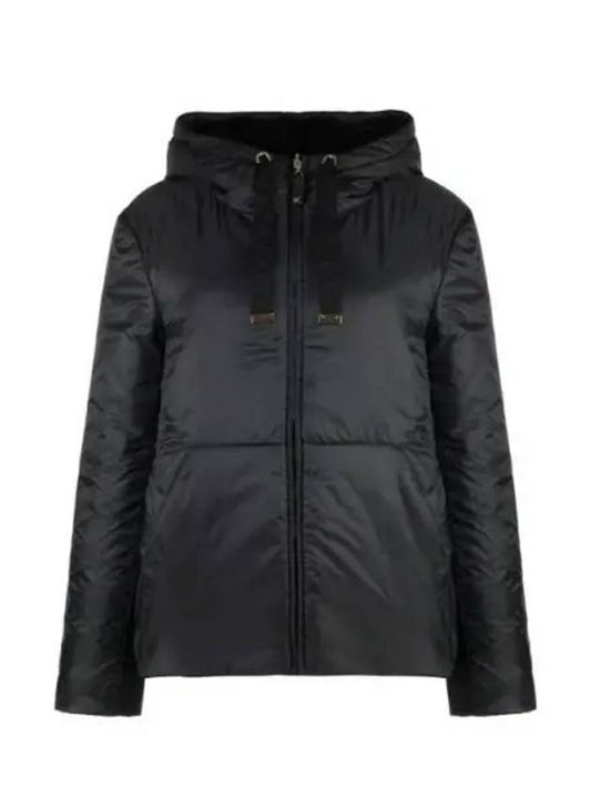 Flinn Reversible Hooded Down Padding Black - MAX MARA - BALAAN 2