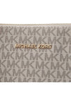 Jet Set Signature Logo Pendant Tote Bag Vanilla - MICHAEL KORS - BALAAN 8